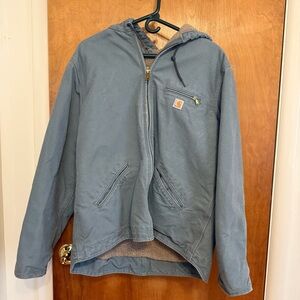 Carhartt Blue Sherpa-Lined Jacket